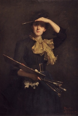 Self-Portrait, 1888 (Therese Schwartze) (1851-1918)   Galleria degli Uffizi, Firenze    