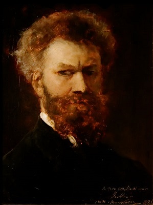 Self-Portrait, 1881 (Mihály Munkácsy) (1844-1900)  Magyar Nemzeti Galéria,  Budapest  