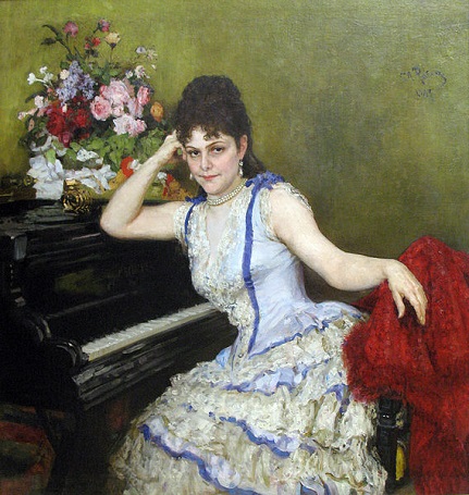 Sophie Menter, 1887(Ilya Repin) (1844-1930)   State Tretyakov Gallery, Moscow     
