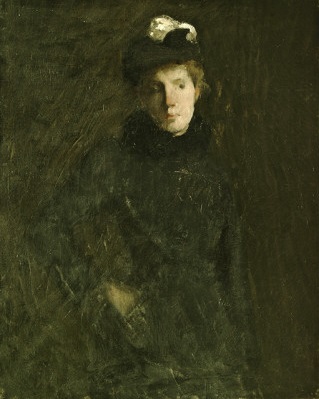 A Young Woman, ca. 1880 (Julian Alden Weir) (1852-1919)  Brigham Young Museum of Art, Provo, UT,  824000027  