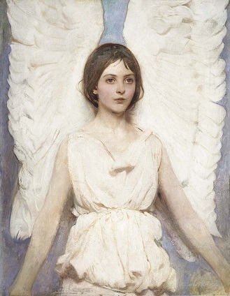 A Girl "Angel", 1887 (Abbott Handerson Thayer) (1849-1921)   Smithsonian American Art Museum,  1929.6.112