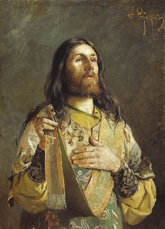 A Deacon, 1888 (Andrei Ryabushkin) (1861-1904)  State Russian Museum, St. Petersburg