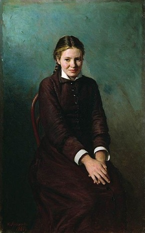 A Girl, 1883 (Nikolai Yaroshenko) (1846-1899)  Location TBD