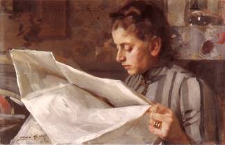 Emma Zorn, ca. 1887 (Anders Zorn) (1860-1920)   Location TBD    