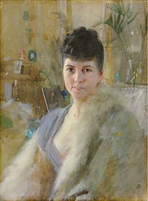 A Lady, possibly Mrs. Black or Mrs. Turner, Oct. 21 1887 (Anders Zorn) (1860-1920) Christies Sale 2547 Lot  50 