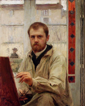 Self-Portrait, 1887   (Émile Friant) (1863-1932)   Location TBD 