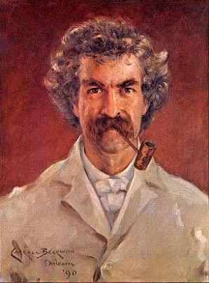 Mark Twain (Samuel Clemens), 1890 (James Carroll Beckwith) (1852-1917)  Location TBD  
