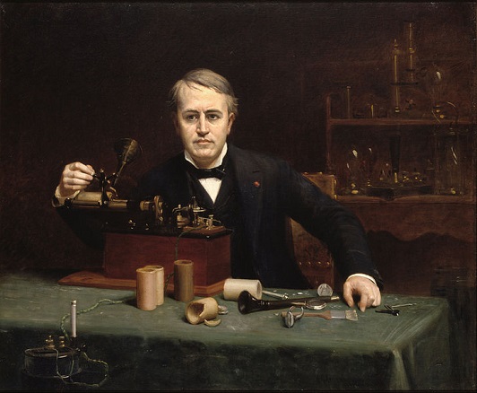 Thomas Alva Edison, 1890 (Abraham Archibald Anderson) (1847-1940)  National Portrait Gallery., Washington, D.C., NPG.65.23 