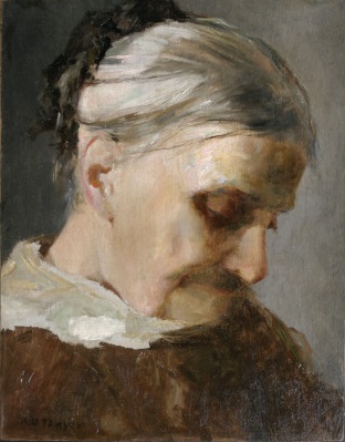A Woman, 1890 (Abbot H. Thayer) (1849-1921)  Brigham Young University Museum of Art, Provo, UT,   830010500  