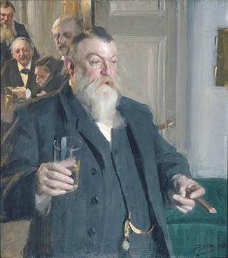 A Man, (A Toast in the Idun Society), ca. 1892 (Anders Zorn) (1860-1920)  Location TBD