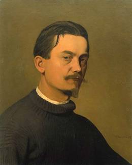 Self-Portrait, ca. 1897 (Felix Vallotton)   (1865-1925)  Location TBD