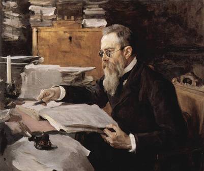 Nikolai Rimsky Korsakov, ca. 1898 (Valentin Seratov) (1865-1911)  Location TBD