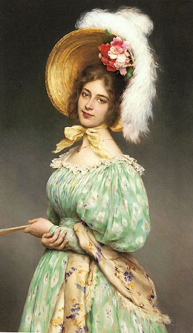 A Young Woman, 1900 (Eugene de Blaas) (1843-1932)   Location TBD 