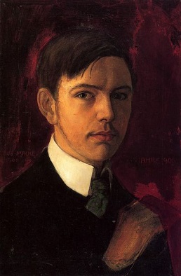 Self-Portrait, 1906 (August Macke) (1887-1914)Landesmuseum für Kunst und Kulturgeschichte,  Münster   