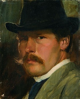 Self-Portrait, 1900 (Paul Raud) (1865-1930)  Kumu Kunstimuuseum, Tallinn 