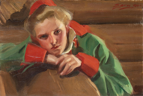 Girl from Mora, 1904 (Anders Zorn) (1860-1920) Location TBD 