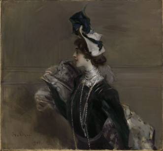 Mme. Lina Cavalieri, 1901  (Giovanni Boldini) (1845-1931) The Art Institute of Chicago, IL    2007.288    