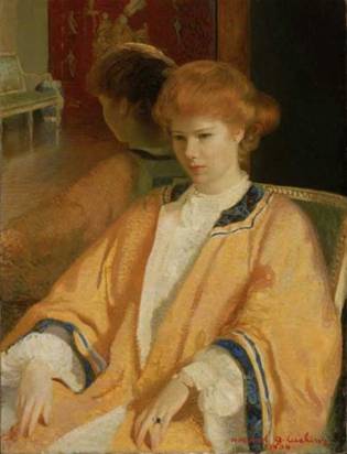 Ethel Cochrane, Mrs. Howard Cushing, wife of the artist (Howard Gardiner Cushing) (1869-1916) Museum of Fine Arts, Boston, MA     17.3170