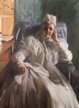 Queen Sophia, ca. 1909 (Anders Zorn)  (1860-1920)  Location TBD