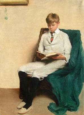 A Boy, 1913   (Edmund Charles Tarbell) (1862-1938)   Pierce Galleries, Nantucket and Hingham, MA 