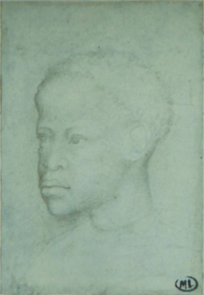 A Young African Man, ca. 1450 by Pisanello (ca. 1395-ca. 1455)  Codex Vallardi 2324 Musee du Louvre Paris