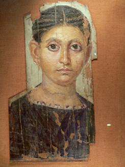 A Girl, Antinoopolis, AD 130-150 (Paris, Musée du Louvre, AF 6884) 