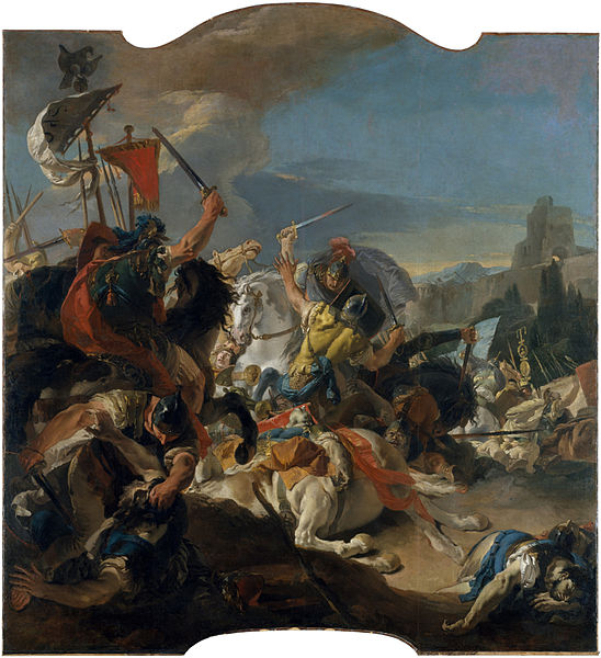 Battle of Vercellae, 101 BCE,  by Giovanni Battista Tiepolo (1696-1770) The Metropolitan Museum of New York