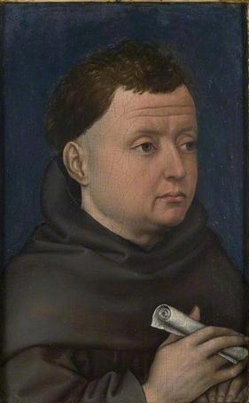 A Franciscan Friar, before 1432  (workshop of Robert Campin) (ca. 1378-1444) The National Gallery, London   NG6377