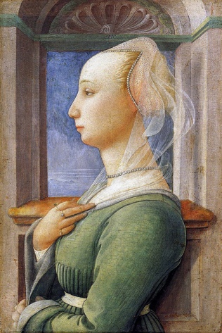 Woman, 1445 (Fra Filippo Lippi) (ca. 1406-1469) Staatliche Museen zu Berlin, Gemäldegalerie

