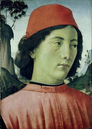 A Young Man, ca. 1477-1478 (Domenico Ghirlandaio) (1449-1494)  Ashmolean Museum, Oxford, UK,  WA1850.15