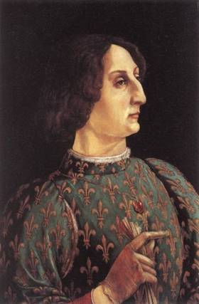 Galeazzo Maria Sforza in Florence, ca. 1470 (Piero Pollaiuolo aka Piero Benci) (1441-1496) Galleria degli Uffizi, Firenze   