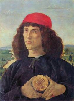 A Young Man, ca. 1474 (Sandro Botticelli) (1445-1510)   Location TBD