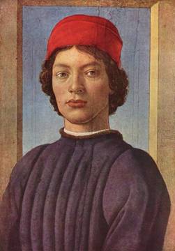A Young Man ca. 1485 (Sandro Botticelli or Fra Filippino Lippi)   (1445-1510)     (1457-1504)  National Gallery, Washington D.C., 1937.1.20
