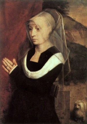 A Woman (Donor with Dog), ca. 1490 (Hans Memling) (1433-1494)    Muzeul Naţional de Artă al României