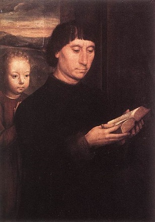 A Man with Child (Donor), ca. 1490 (Hans Memling) (1433-1494)     Muzeul Naţional de Artă al României