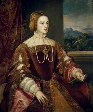Empress Isabella of Portugal,  posthumous, ca. 1548   (Titian)  (1480-1576) Museo del Prado, Madrid   P00145 
