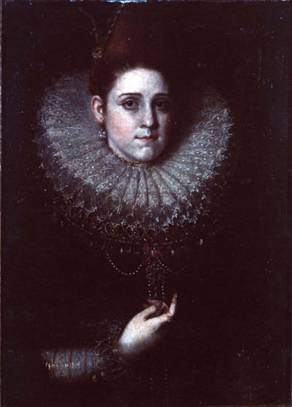 A Lady, possibly Eleanor de Medici, ca.1602  (attributed to Frans Pourbus the Younger) (1569-1622) Utah Museum of Fine Arts,  Salt Lake City  1982.293 
