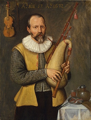 A Musician with Bagpipes, 1632 (Unknown Artist)  Philip Mould, Ltd, London  