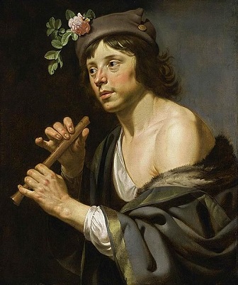 A Young Man as Shepherd Holding a Flute, ca. 1630 (Jan van Bijlert) (ca. 1597-1671)  Private Collection   
