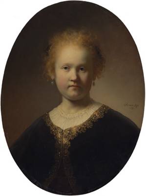 A Girl, ca. 1632   (Rembrandt van Rijn) (1606-1669)Private Collection, New York 