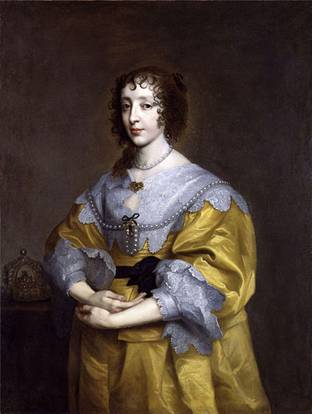 Henrietta Maria Queen Consort, ca. 1633  (Anthony Van Dyck)  (1599-1641)    Location TBD       