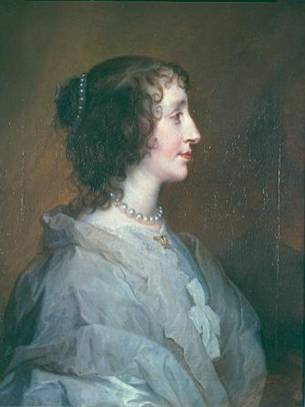Henrietta Maria, ca. 1638  (Anthony van Dyck) (1599-1641)Memphis Brooks Museum of Art, TN   43.30 