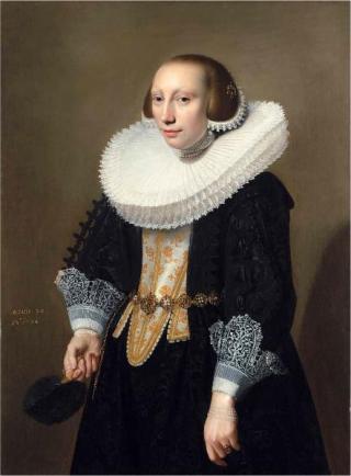 A Lady, 1634   (Jan Daemon Cool) (ca. 1589-1660) The Weiss Gallery, London 

