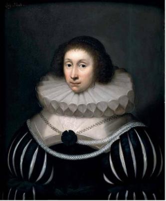 Margaret Miller, Lady Heath, ca. 1629-30 (Cornelius Johnson) (1593-1661) The Weiss Gallery, London