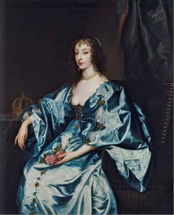 Henrietta Maria of France, ca. 1636-1638 (Sir Anthony van Dyck) (1599-1641)  San Diego Museum of Art, CA 