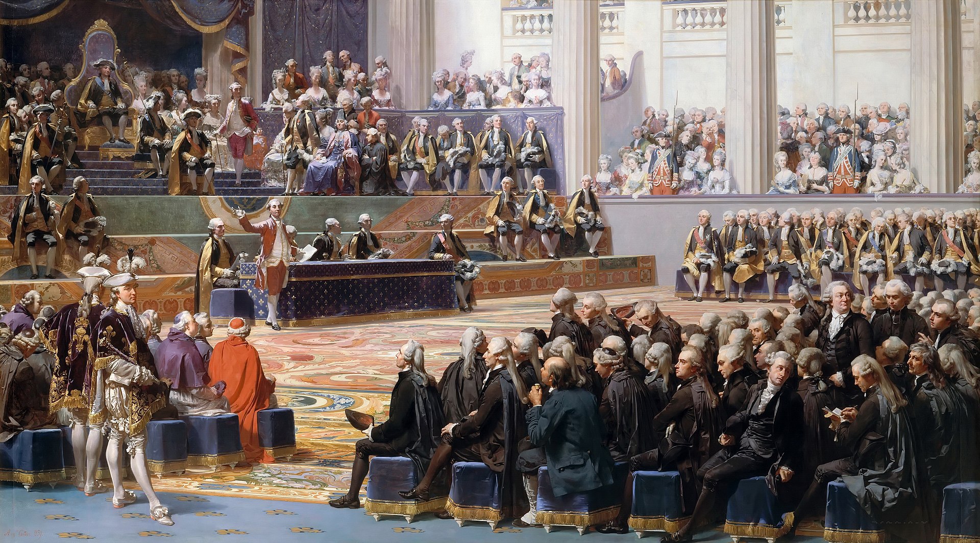 Inauguration of the Estates General at Versailles, May 5, 1789, by Auguste Couder (1789-1873) Musée National du Château et des Trianons, Versailles 