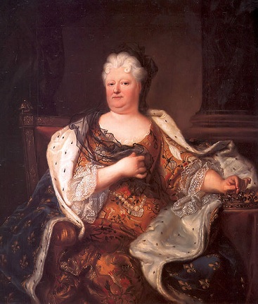 Elisabeth Charlotte of the Palatinate, Duchess of Orléans, 1713 (Hyacinthe Rigaud) (1657-1743) Musée National du Château et des Trianons, Versailles