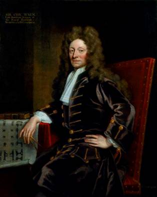 Sir Christopher Wren, 1711 (Sir Godfrey Kneller) (1646-1723)   National Portrait Gallery, London   NPG 113 