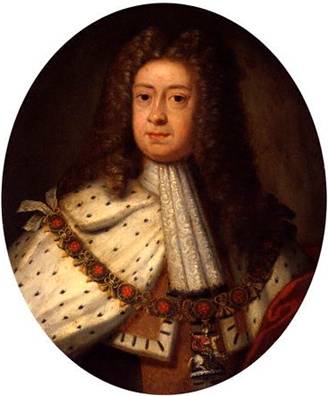 George I, Elector of Hanover/King of England, 1714  (after Sir Godfrey Kneller, Bt) (1646-1723)    National Portrait Gallery, London    NPG 488  