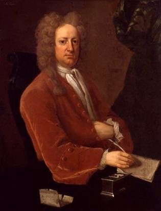 Joseph Addison, 1719  (Michael Dahl) (1659-1743)   National Portrait Gallery, London    NPG 714  